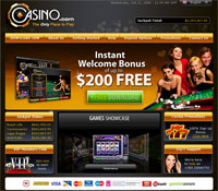 Casino.com - 100% Match Bonus up to 200 USD!