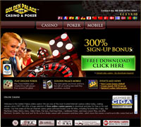 Golden Palace - 300 USD Sign Up Bonus For New Players!