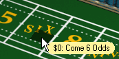 Come 6 Odds