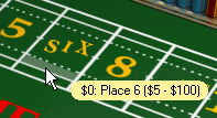Place 6 Bet